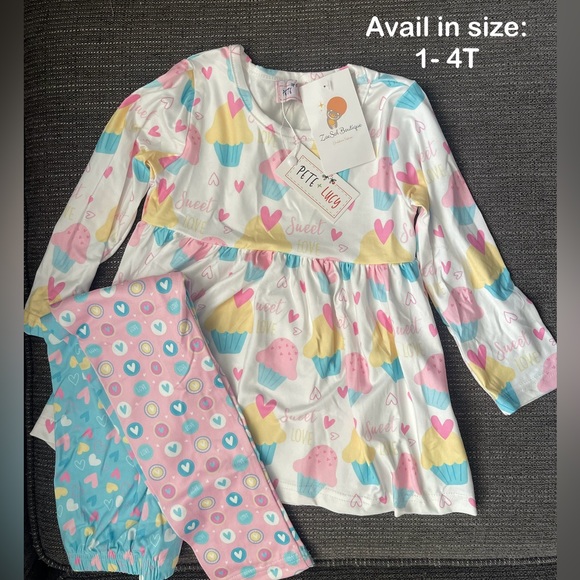 Pete & Lucy girls summer set 4T - Picture 2 of 2
